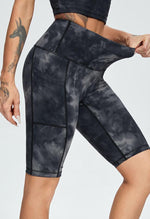 Tie-Dye Slim Shorts - Action - Mayzia