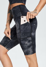 Tie-Dye Slim Shorts - Action - Mayzia