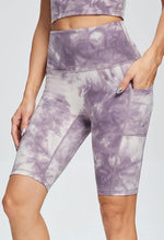 Tie-Dye Slim Shorts - Action - Mayzia