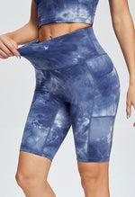 Tie-Dye Slim Shorts - Action - Mayzia