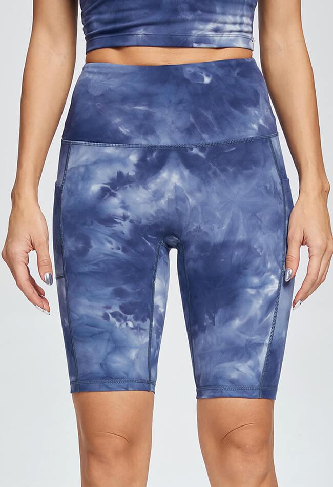 Tie-Dye Slim Shorts - Action - Mayzia