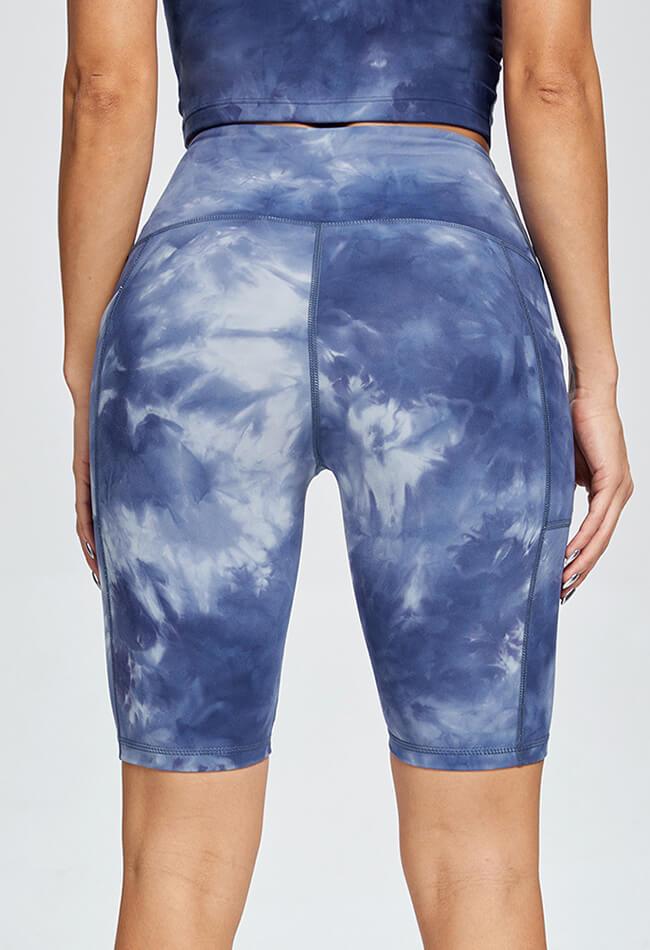 Tie-Dye Slim Shorts - Action - Mayzia