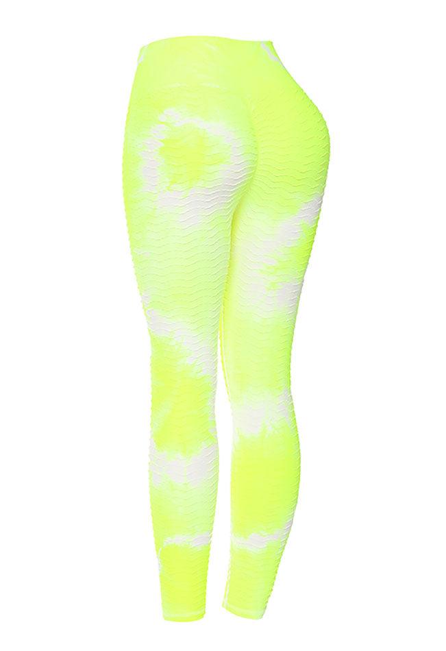 Tie-Dye Textured Tummy Control Seamless Legging - Mayzia