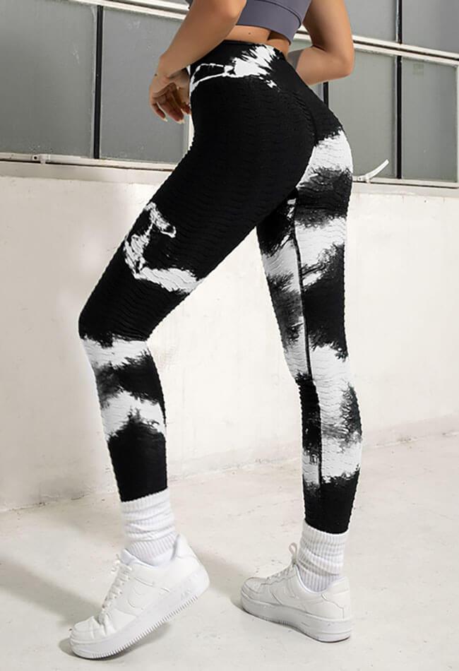 Tie-Dye Textured Tummy Control Seamless Legging - Mayzia