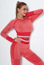 Vibrant Seamless Sleeved Top - Mayzia