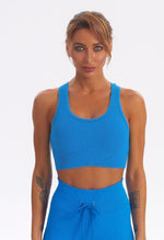 Zip Up Ribbed Sports Bra - Marvel - Mayzia